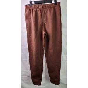 New VRST Mens Fleece Jogger Pants Size Small Earth Brown Heather Color